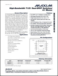 Click here to download MAX4819ETE-T Datasheet