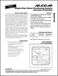 Click here to download MAX2745ECM+TD Datasheet