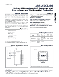 Click here to download MAX7317AEE+ Datasheet