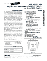 Click here to download MAX1578ETG+T Datasheet