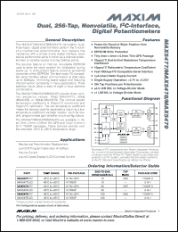 Click here to download MAX5478ETE-T Datasheet