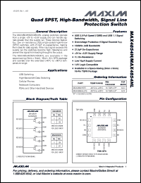 Click here to download MAX4854HLETE-T Datasheet
