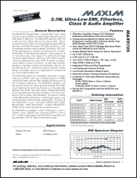 Click here to download MAX9705AETB+T Datasheet