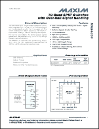 Click here to download MAX4854ETE-T Datasheet
