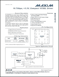 Click here to download MAX3975UBA Datasheet