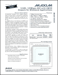 Click here to download MAX19541EGK+D Datasheet