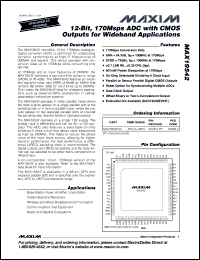 Click here to download MAX19542EGK+TD Datasheet