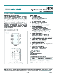 Click here to download DS2764BE+025/T&R Datasheet