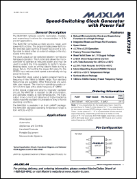 Click here to download MAX7391CSVB Datasheet