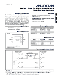 Click here to download MAX3620CETT-T Datasheet