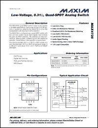 Click here to download MAX4735EUE-T Datasheet