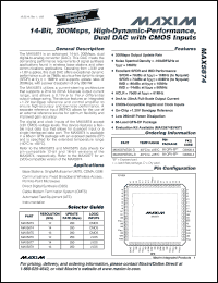 Click here to download MAX5874EGK+D Datasheet