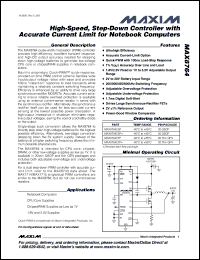 Click here to download MAX8764ETP+ Datasheet
