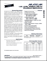 Click here to download MAX1215 Datasheet