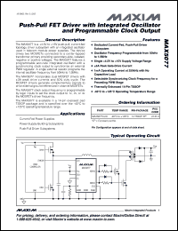 Click here to download MAX5077AUD-T Datasheet