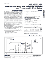 Click here to download MAX5077AUD Datasheet