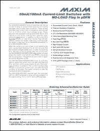 Click here to download MAX4830ELT Datasheet
