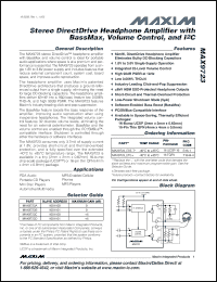 Click here to download MAX9723AEBE Datasheet
