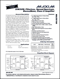 Click here to download MAX9709 Datasheet