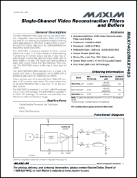 Click here to download MAX7462UUA-T Datasheet