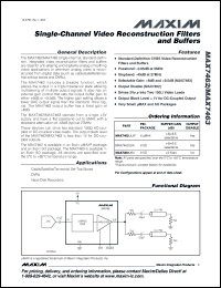 Click here to download MAX7463USA+ Datasheet