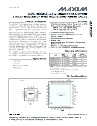 Click here to download MAX5087AATE Datasheet