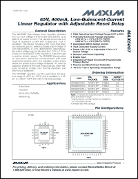 Click here to download MAX5087BATE Datasheet