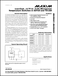 Click here to download MAX6502CMP110-T Datasheet