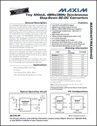 Click here to download MAX8640Z Datasheet
