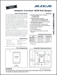 Click here to download MAX17040G+T Datasheet