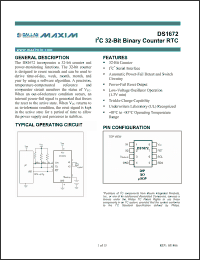 Click here to download DS1672U-33+TR Datasheet