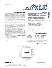 Click here to download MAX9247GCM+ Datasheet