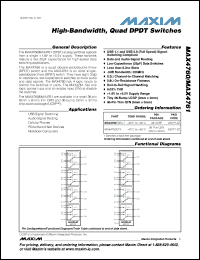 Click here to download MAX4760EWX+T Datasheet