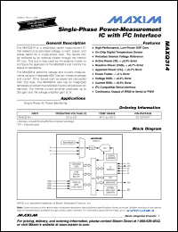 Click here to download MAXQ314 Datasheet