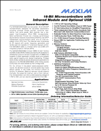 Click here to download MAXQ612J-0000+ Datasheet