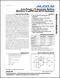 Click here to download MAX6777XKT Datasheet