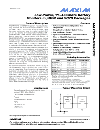 Click here to download MAX6775XKCT Datasheet