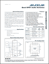 Click here to download MAX4740ETE+ Datasheet