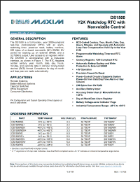 Click here to download DS1500WN Datasheet