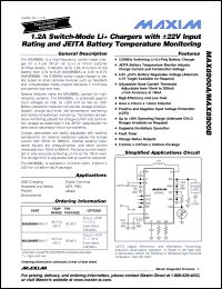Click here to download MAX8900BEWV+T Datasheet