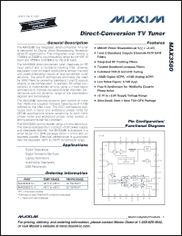 Click here to download MAX3580ETJ+T Datasheet