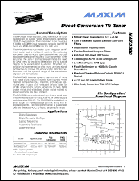 Click here to download MAX3580ETJ+ Datasheet