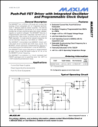 Click here to download MAX5077 Datasheet