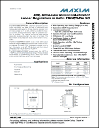 Click here to download MAX15007AATT+ Datasheet