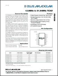 Click here to download DS4026S+MCC Datasheet