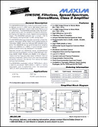 Click here to download MAX9709 Datasheet