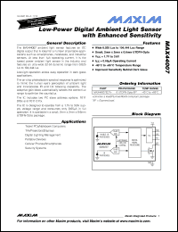 Click here to download MAX44007 Datasheet