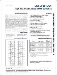 Click here to download MAX4760AEWX+T Datasheet