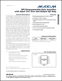 Click here to download MAX9939AUB+ Datasheet