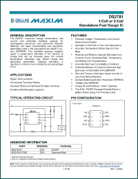 Click here to download DS2781E+TR Datasheet